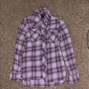 Purple and White Flannel